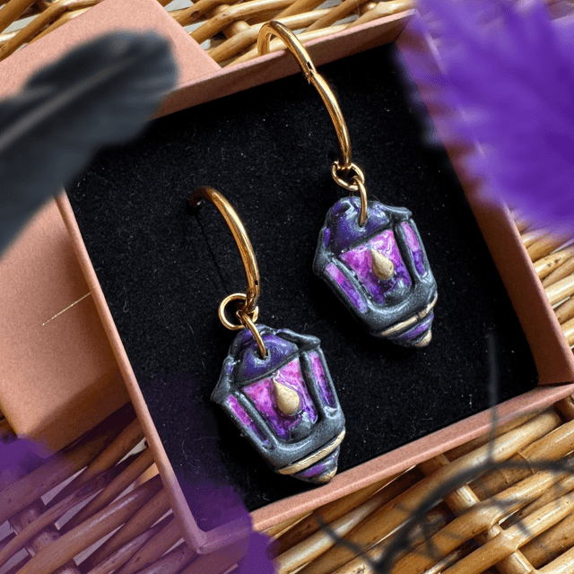 Lanternes des sorcières Noire et violet