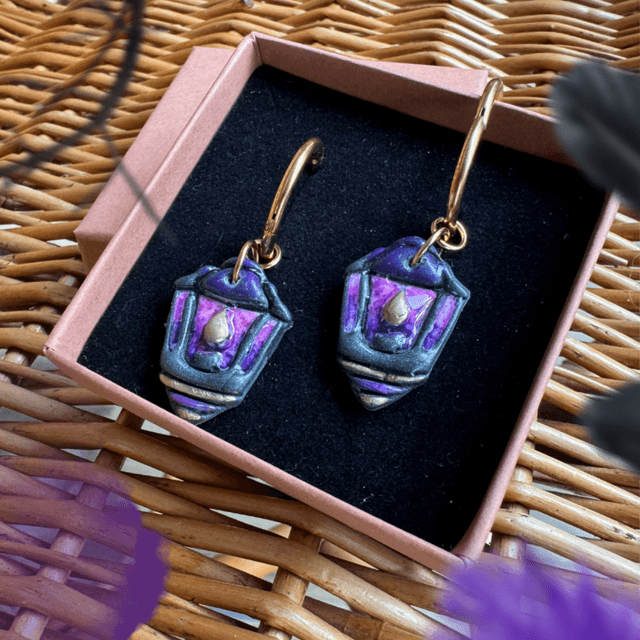 Lanternes des sorcières Noire et violet