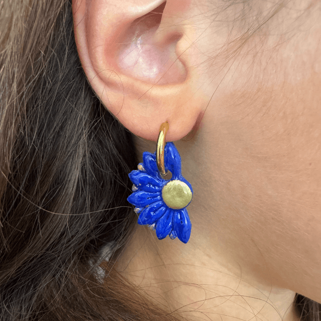 Pétalias Bleu dur et doré