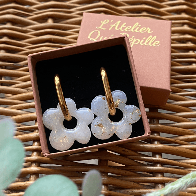 Florelles Translucide moucheté doré 