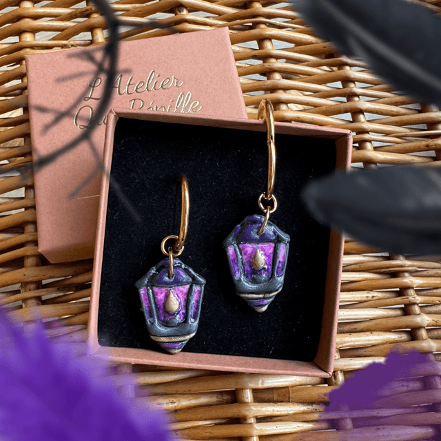 Lanternes des sorcières Noire et violet